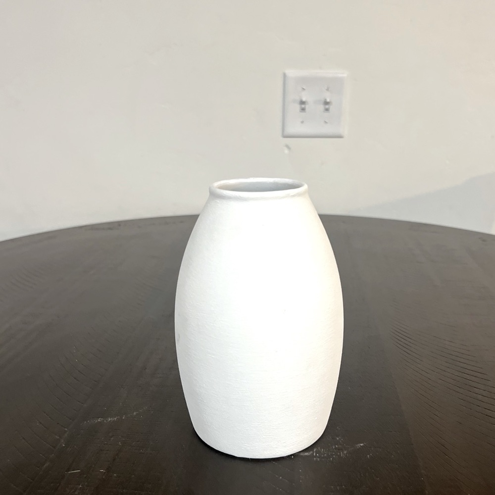 White ceramic vase